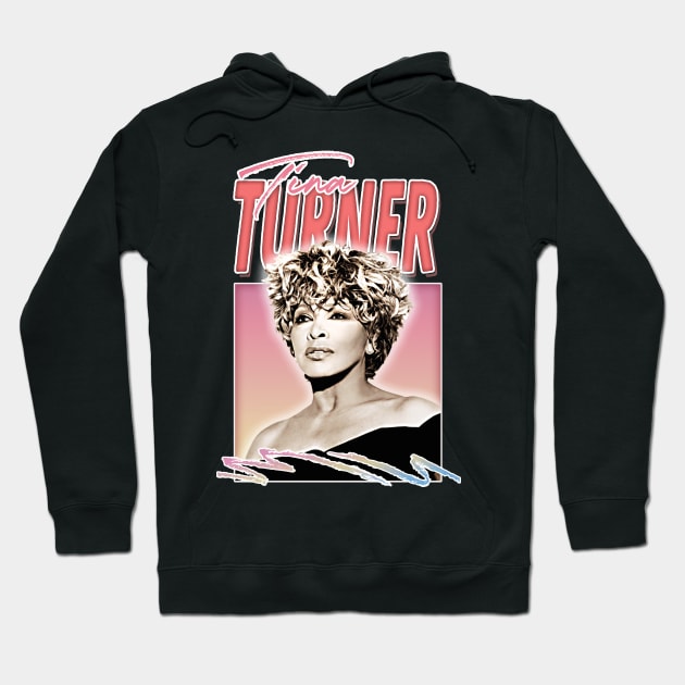 Tina Turner ///// 80s Style Retro Fan Art Design Hoodie by DankFutura